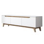 Hanah Home Soporte de TV D1 - 2472 Blanco y Nogal